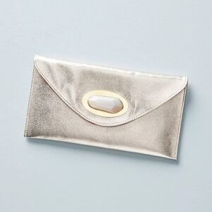 Anthropologie By Double Happiness Designs Leather Envelope Bag